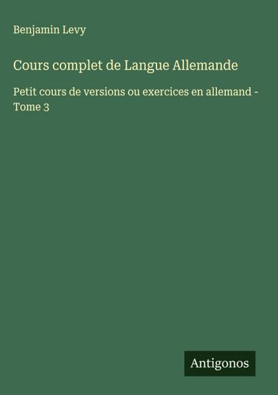 Cours complet de Langue Allemande