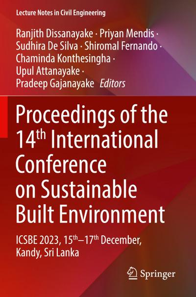 Proceedings of the 14th International Conference on Sustainable Built Environment