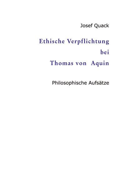 Ethische Verpflichtung bei Thomas von Aquin