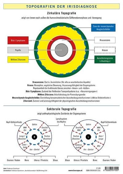 Topografien der Irisdiagnose, Poster