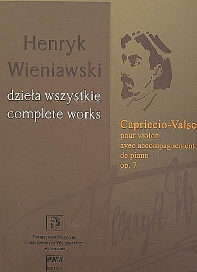 Capriccio - Valse op.7pour violon et piano
