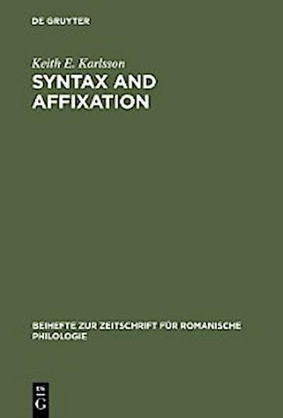 Syntax and affixation
