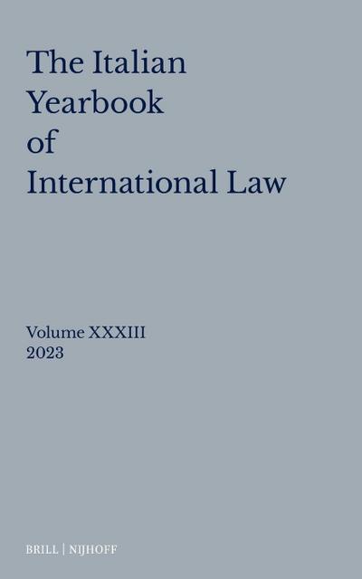 Italian Yearbook of International Law 33 (2023)