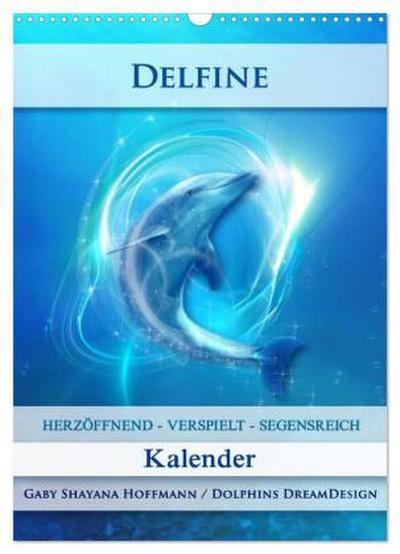 Delfine - Kalender (Wandkalender 2026 DIN A3 hoch), CALVENDO Monatskalender