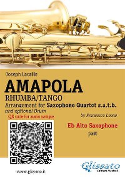 Eb Alto Sax part of "Amapola" for Saxophone Quartet