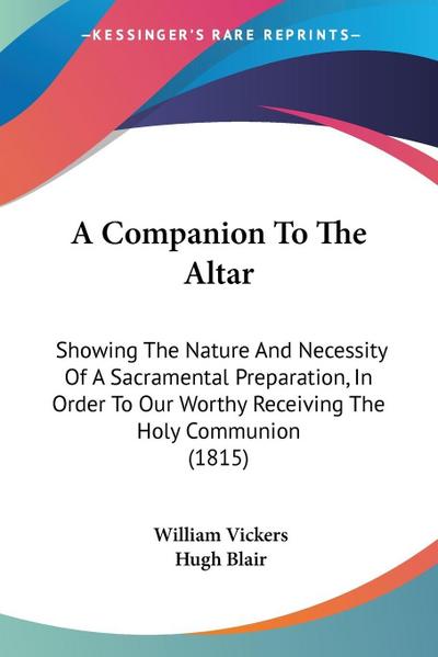 A Companion To The Altar