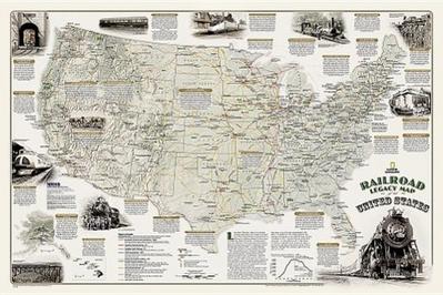 Railroad Legacy Map of the United States