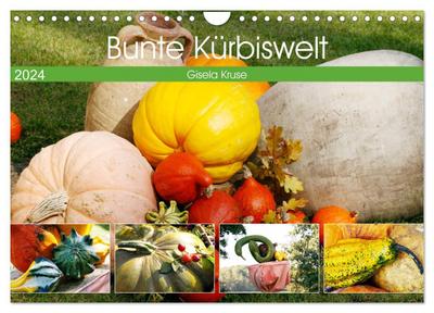 Bunte Kürbiswelt (Wandkalender 2024 DIN A4 quer), CALVENDO Monatskalender