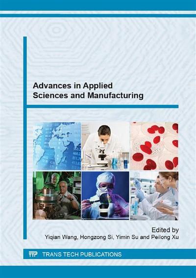 Advances in Applied Sciences and Manufacturing