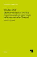 Über den Unterschied zwischen dem systematischen u