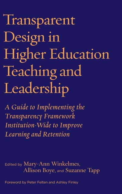 Transparent Design in Higher Education Teaching and Leadership