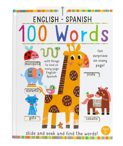 Slide And Seek: 100 Words English-Spanish