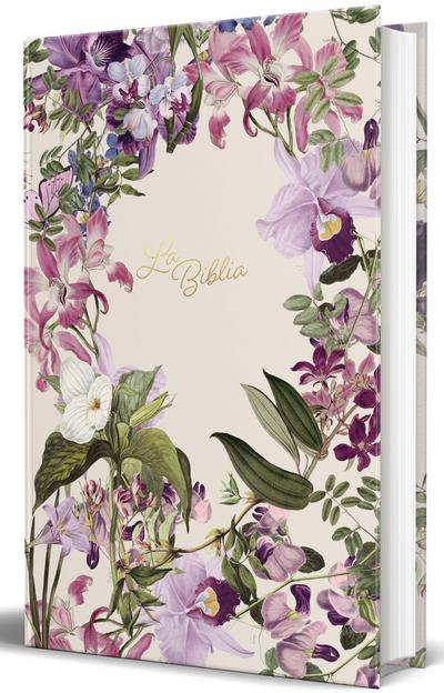 La Biblia Católica: Edición Letra Grande. Tapa Dura, Morada Con Flores / Catholic Bible. Hard Cover, Purple with Flowers