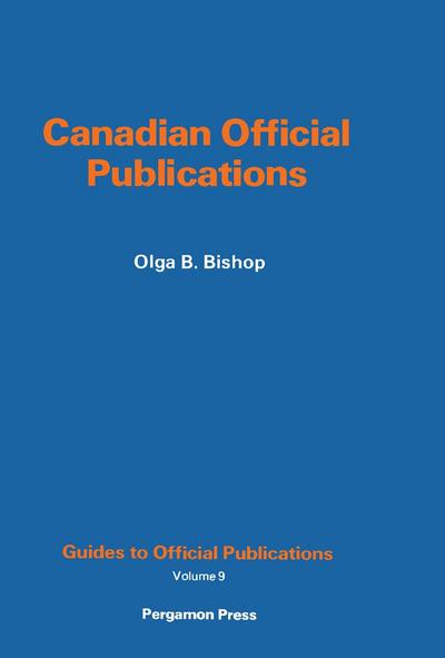 Canadian Official Publications