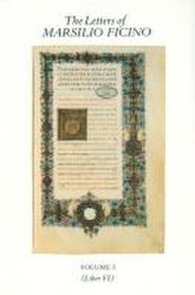 The Letters of Marsilio Ficino: Volume 5