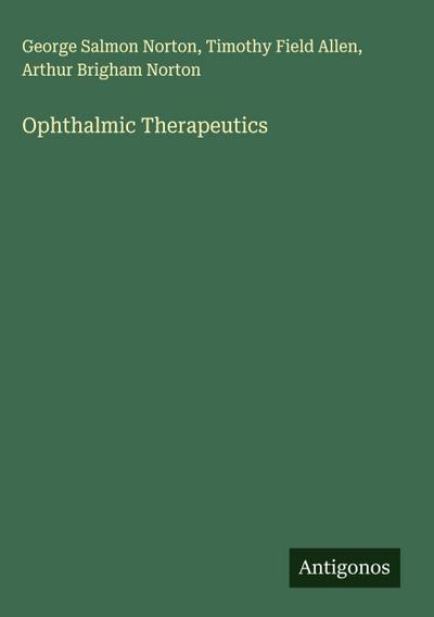 Ophthalmic Therapeutics