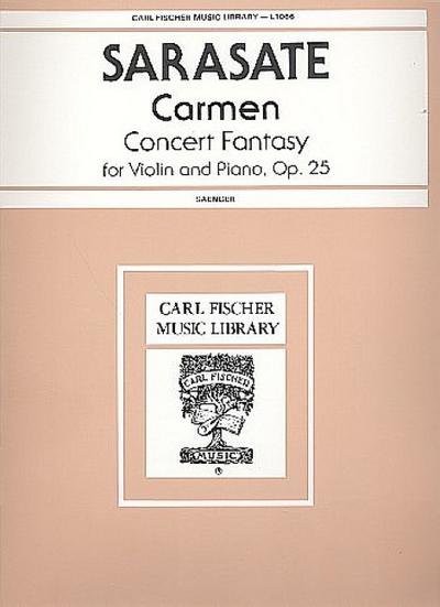 Carmen op.25 Concert Fantasyfor violin and piano