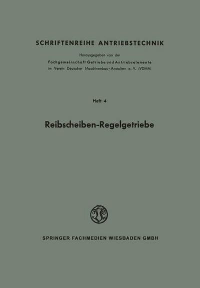 Reibscheiben-Regelgetriebe