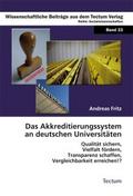 Das Akkreditierungssystem an deutschen Universität