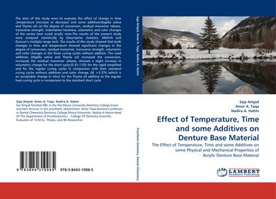 Effect of Temperature, Time and some Additives on Denture Base Material