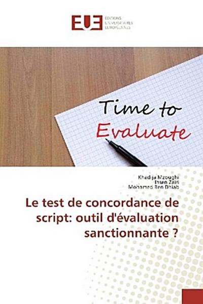 Le test de concordance de script: outil d’évaluation sanctionnante ?
