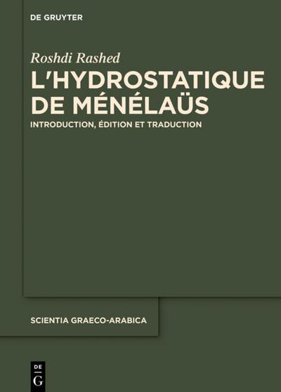 L’hydrostatique de Ménélaüs