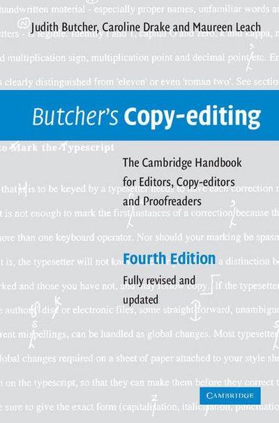 Butcher’s Copy-editing
