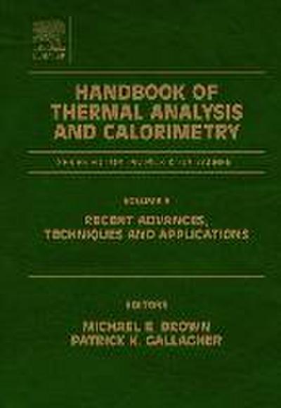 Handbook of Thermal Analysis and Calorimetry