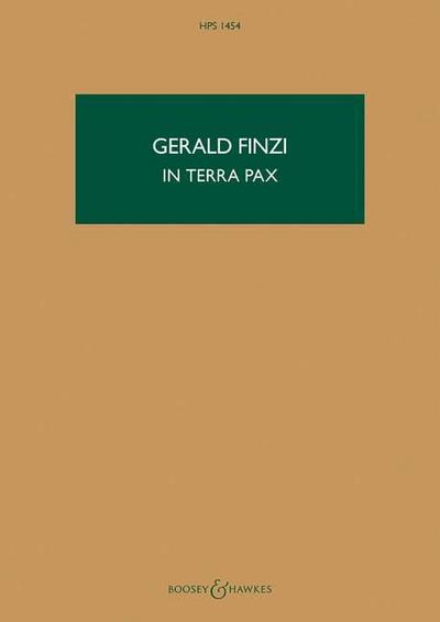 Finzi, G: In Terra Pax, Op. 39