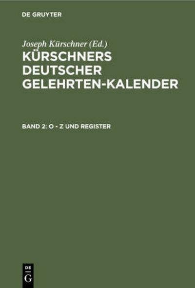 O - Z und Register