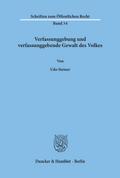 Verfassunggebung und verfassunggebende Gewalt des Volkes.