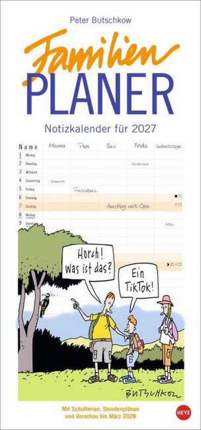 Familienplaner - Notizkalender für 2027