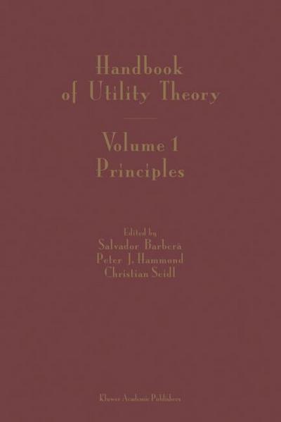 Handbook of Utility Theory