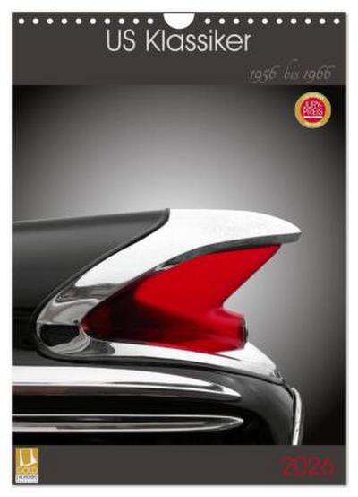 US Klassiker 1956 bis 1966 (Wandkalender 2026 DIN A4 hoch), CALVENDO Monatskalender