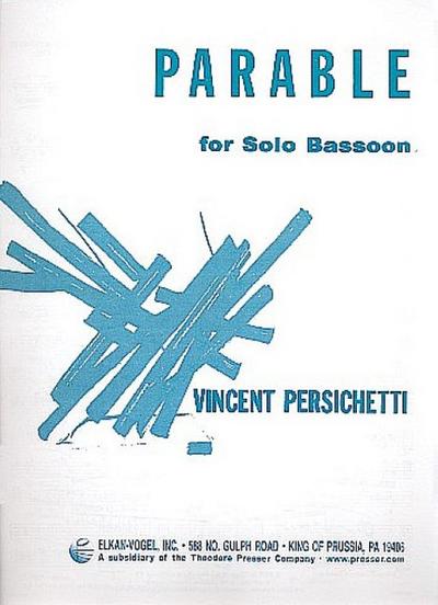 Parable no.4 op.110for solo bassoon