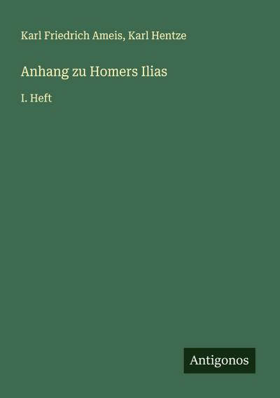 Anhang zu Homers Ilias