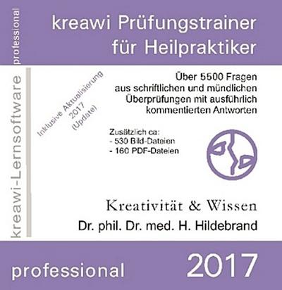 kreawi-Prüfungstrainer professional für Heilpraktiker 2017, 1 CD-ROM