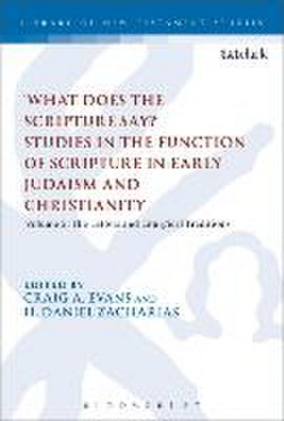 ’What Does the Scripture Say?’ Studies in the Function of Sc