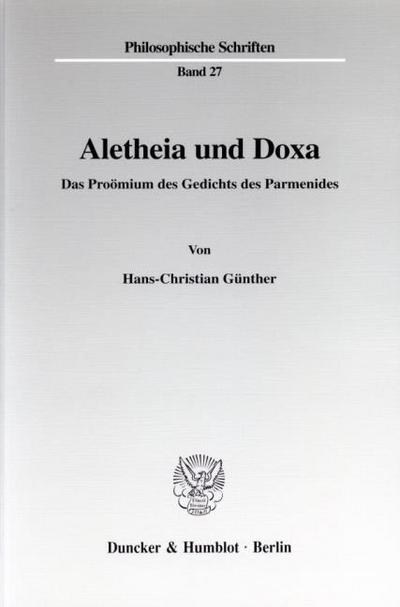 Aletheia und Doxa.