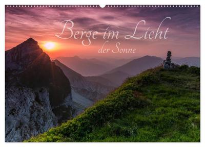 Berge im Licht der Sonne (Wandkalender 2026 DIN A2 quer), CALVENDO Monatskalender