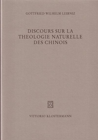 Discours sur la Theologie Naturelle des Chinois