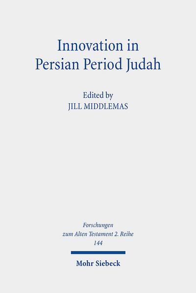 Innovation in Persian Period Judah