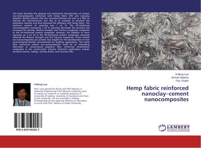 Hemp fabric reinforced nanoclay-cement nanocomposites