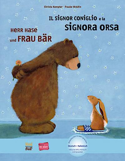 Herr Hase & Frau Bär. Kinderbuch Deutsch-Italienisch