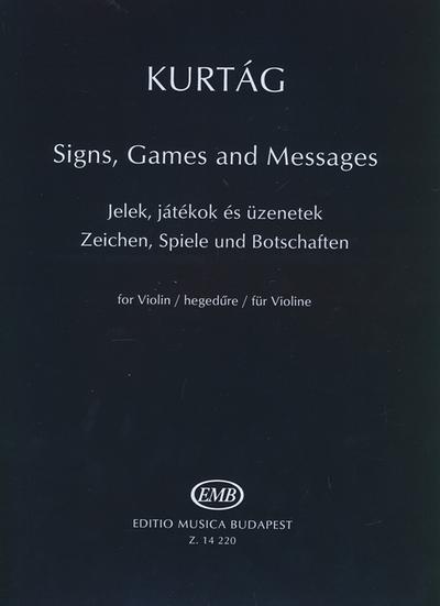 Zeichen, Spiele und Botschaftenfür Violine