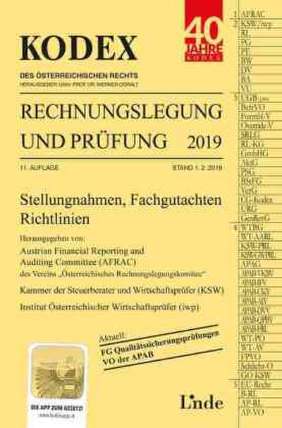 KODEX Rechnungslegung und Prüfung 2019 (f. Österreich)