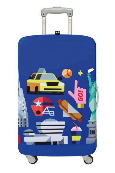 Loqi Luggage Cover HEY New York
