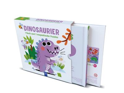 Dinosaurier - 1 Buch und 3 magnetische Puzzles