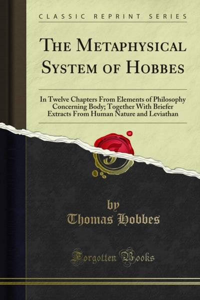 The Metaphysical System of Hobbes