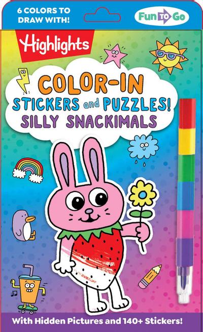 Color-In Stickers and Puzzles! Silly Snackimals